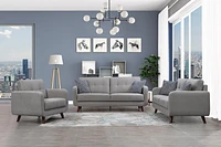 Topline Home Furnishings 3-piece Set: Sofa, Loveseat, & Chair