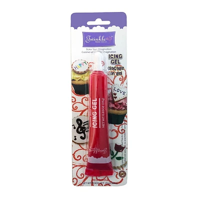 Twinkle Icing Gel Pen-Red, Red Icing Gel Pen