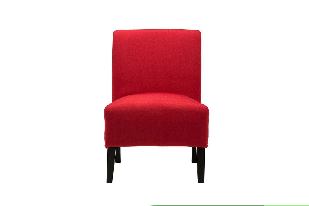 Topline Home Furnishings Red Slipper Accent Chair