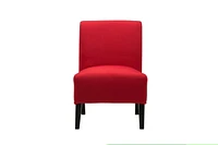 Topline Home Furnishings Red Slipper Accent Chair