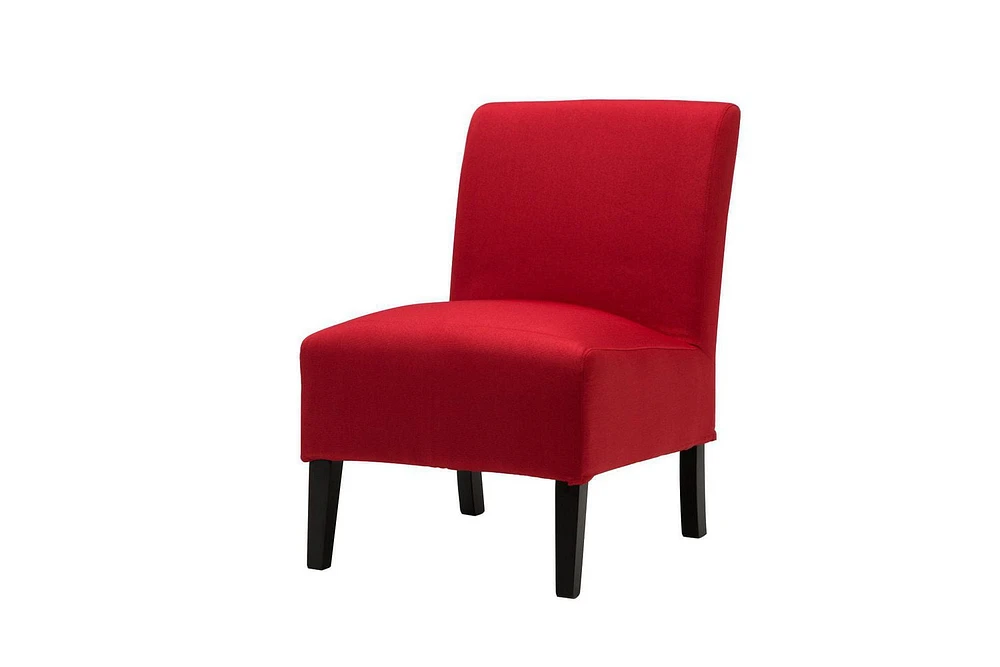 Topline Home Furnishings Red Slipper Accent Chair