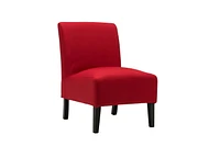 Topline Home Furnishings Red Slipper Accent Chair