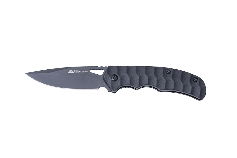 Ozark Trail Ribbed Handle Folding Knife