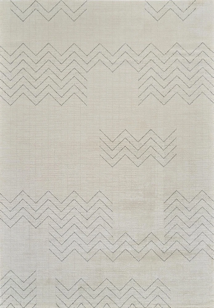 Rug Branch Casa Abstract Indoor Area Rug, Beige Cream, Boho - Living Room, Bedroom, Dining Room