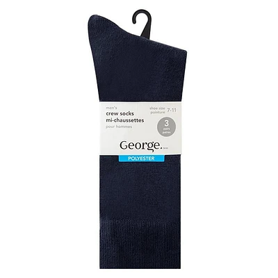 Lot de 3 paires de mi-chaussettes habillées George pour hommes