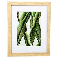 Truu Design 5-Piece Beautiful Decorative Wooden Wall Gallery Framed Boho Leaf Print Set