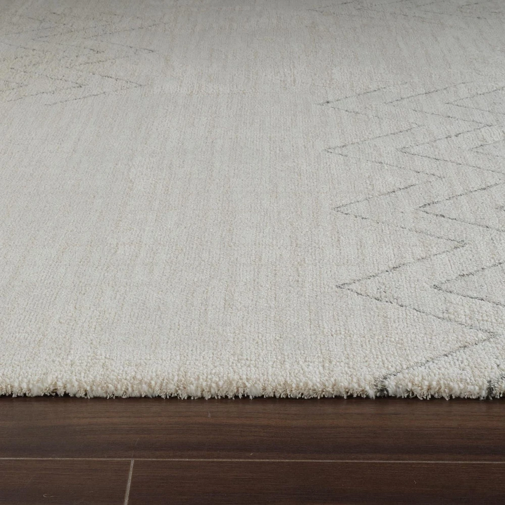 Rug Branch Casa Abstract Indoor Area Rug, Beige Cream, Boho - Living Room, Bedroom, Dining Room