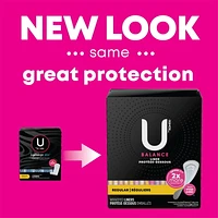 U by Kotex Lightdays PLUS, protège-dessous, régulier, sans parfum 80 Unités
