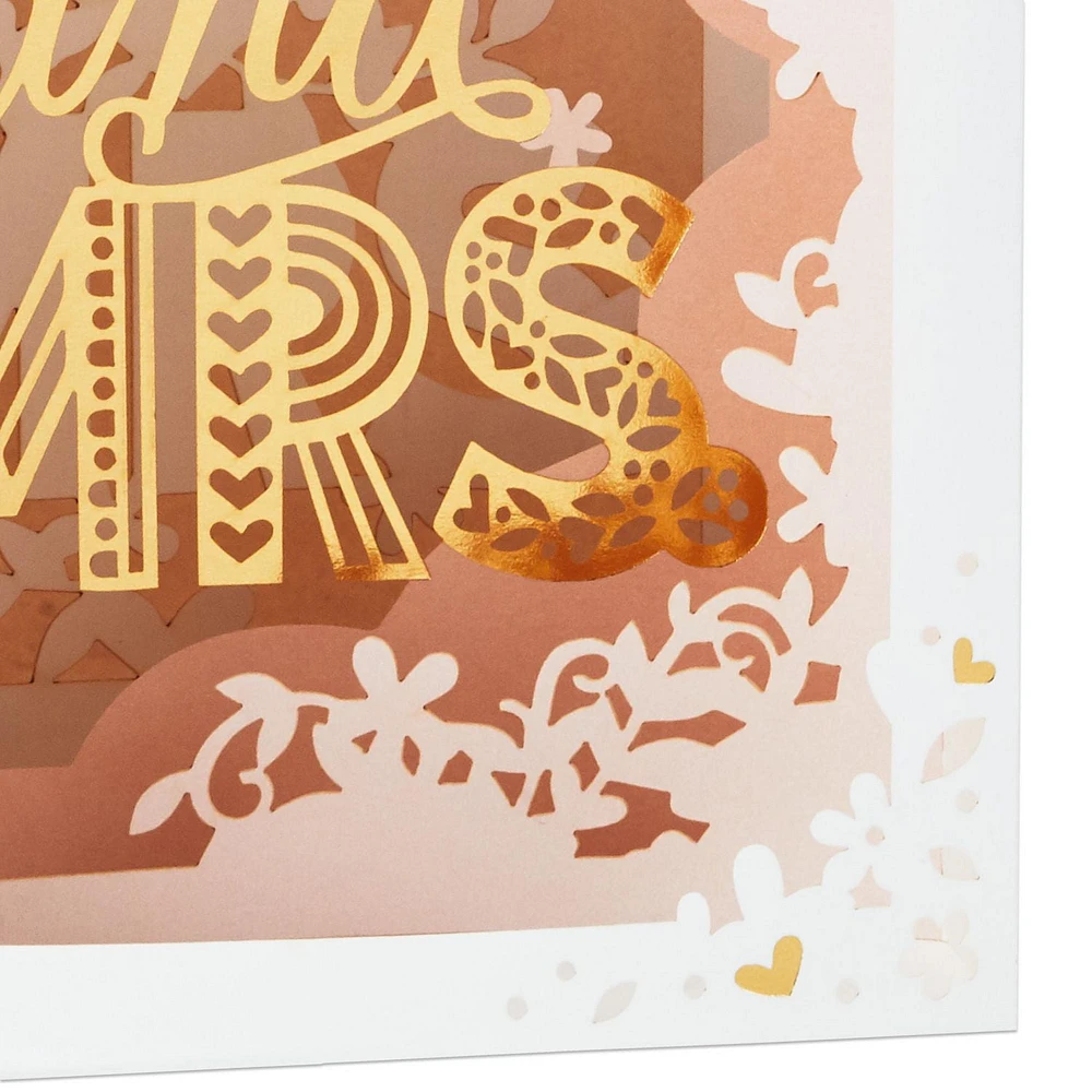 Hallmark Paper Wonder Pop Up Wedding Card (Mr. and Mrs.)