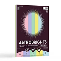 Astrobrights "Pastel" 5-Colour Assorted Cardstock, 8.5" x 11", 65 lb, 50 Sheets