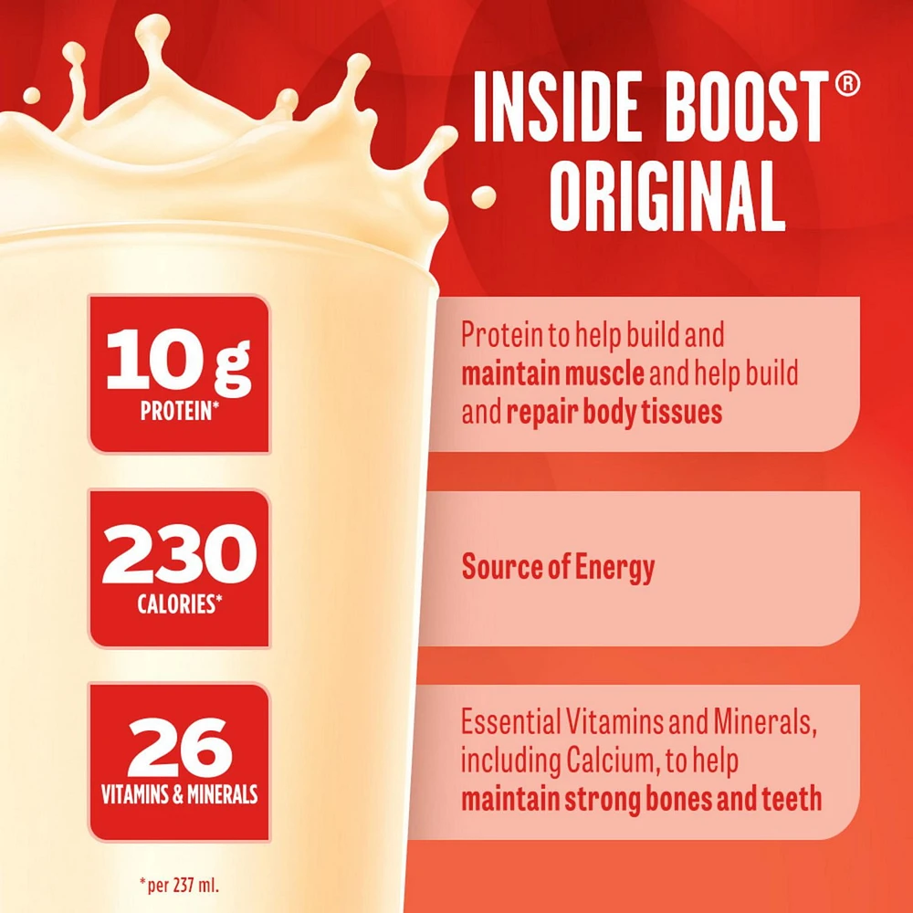 BOOST Original Meal Replacement Drink – Vanilla, 6 x 237 ml, 6 x 237 ML