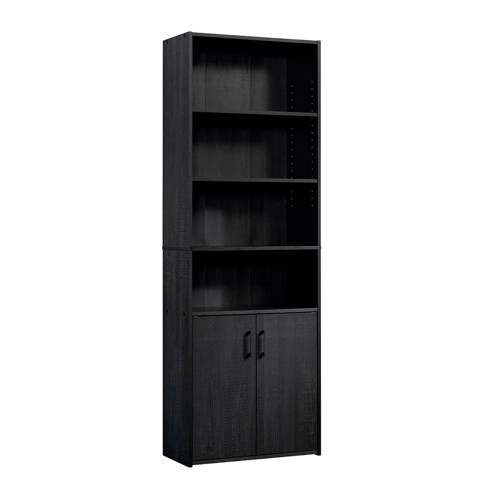 Mainstays Traditional 5 Shelf Bookcase with Doors