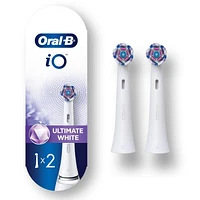 Oral-B iO Ultimate White Replacement Brush Heads, White