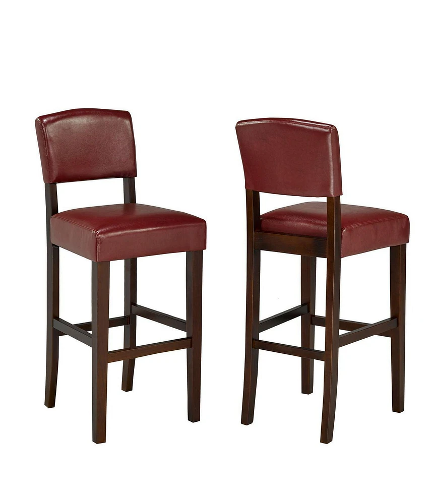 Cairo 29' Barstool, Set of 2, Red