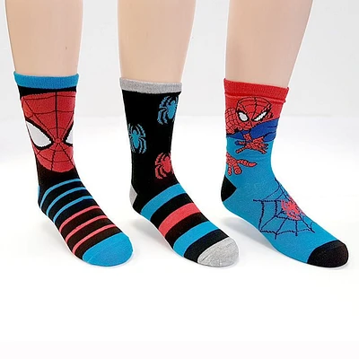 Mi-chaussettes Spiderman pour garçons en paq. de 3