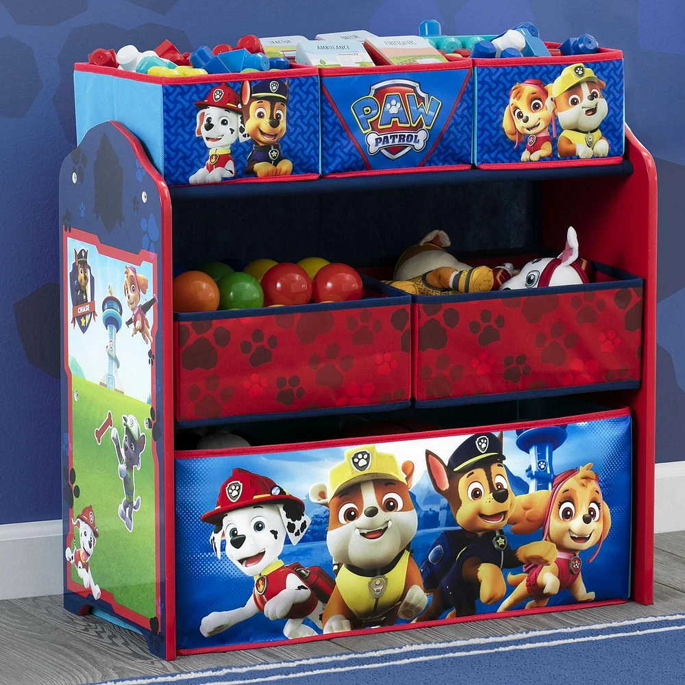 PAW Patrol Design & Store 6 Bin Toy Storage Organizer by Delta Children
