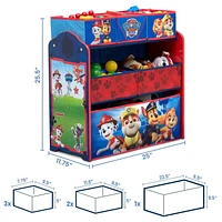 PAW Patrol Design & Store 6 Bin Toy Storage Organizer by Delta Children