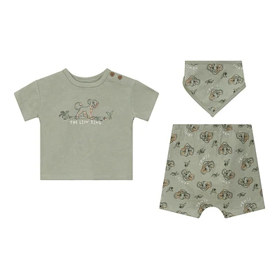 Disney Le Roi Lion Ensemble de Shorts avec Bavoir