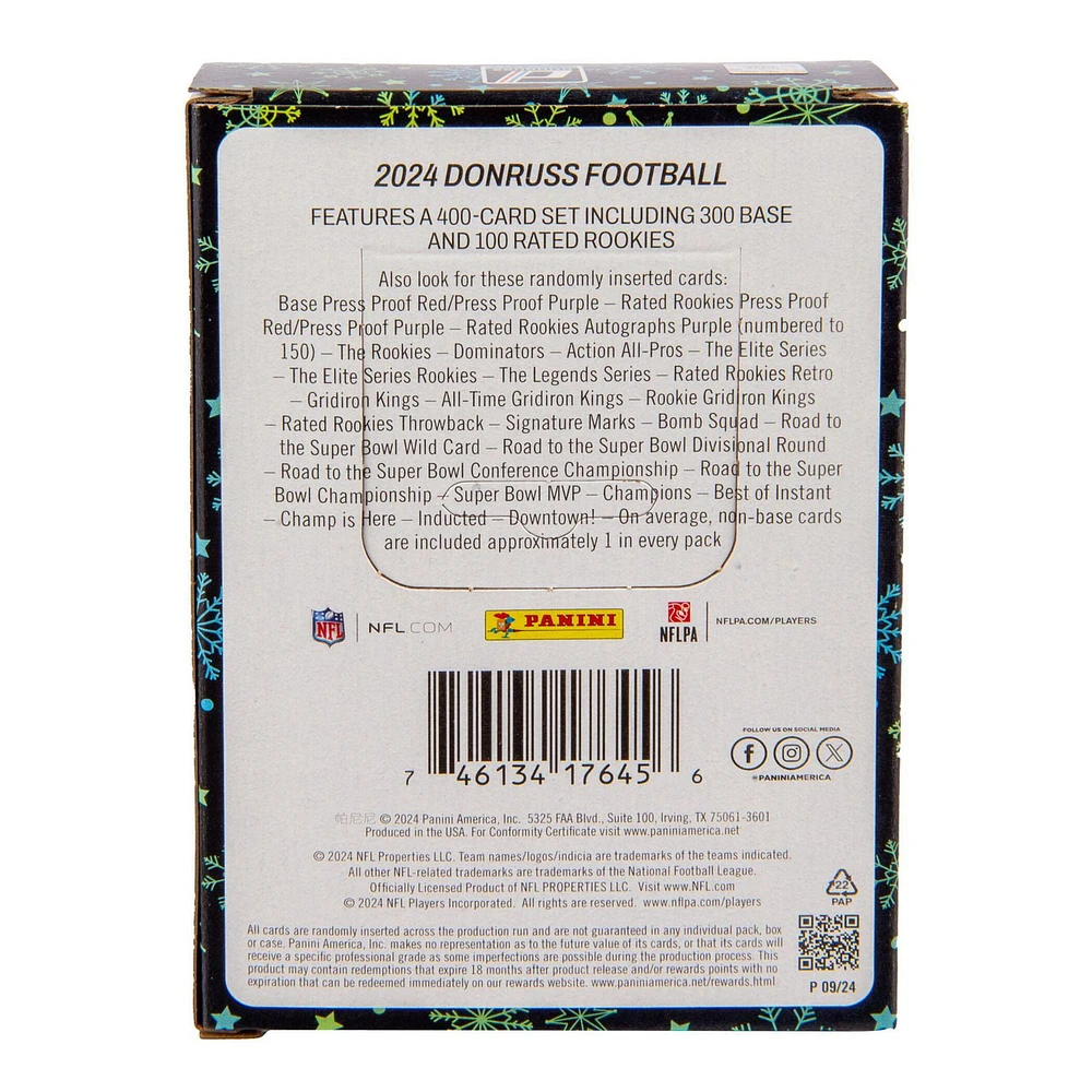 2024 Panini Donruss Football NFL Football Trading Cards Tin