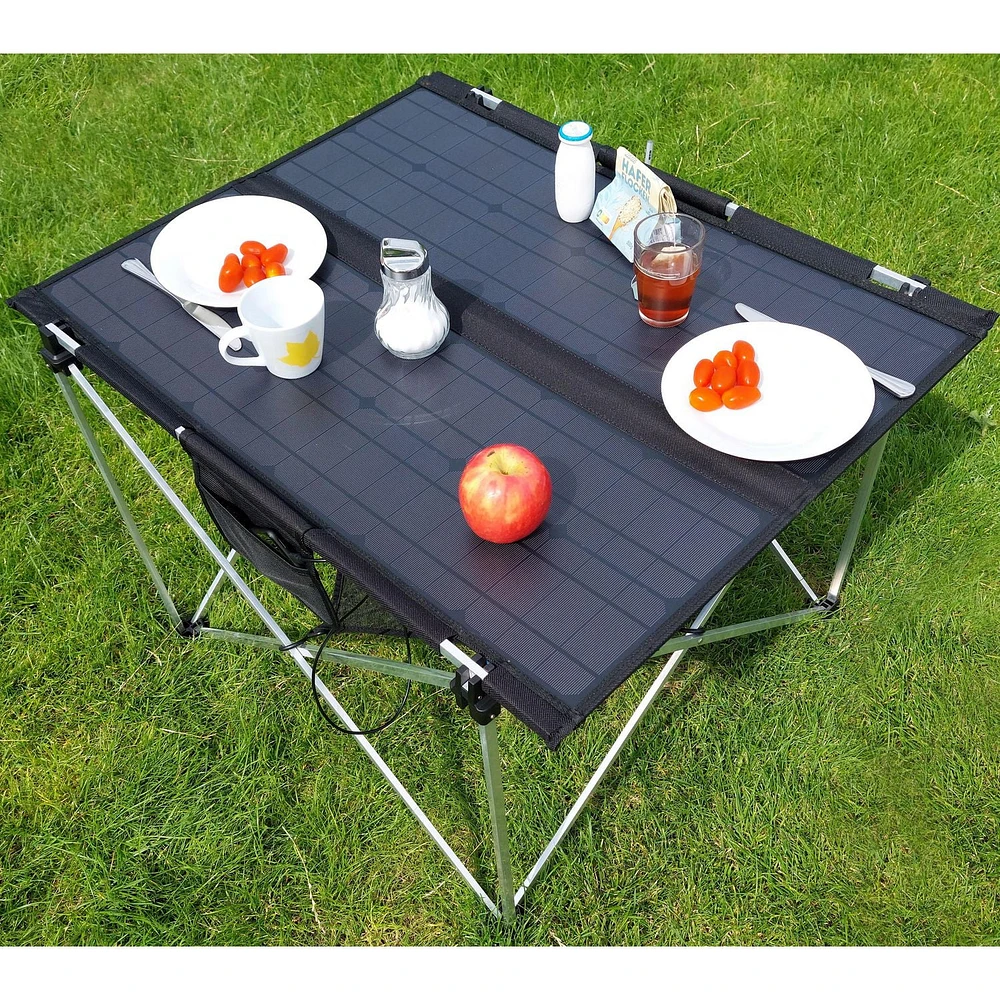 Technaxx Foldable Solar Camping Table 60W TX-252 - Black