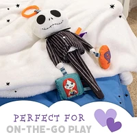 Kids Preferred Disney Baby Nightmare Before Christmas Jack Skellington On The Go Activity Toy with Teether, On The Go Clip, Bell Chime, and Pull Through Arms