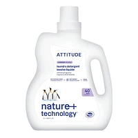 ATTITUDE nature+ technology, Laundry Detergent, Lavender, 40 Loads, 2 L