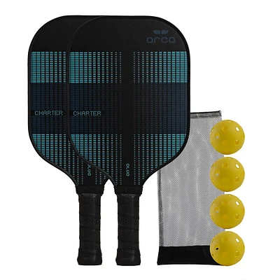 Charter Performance Series Fiberglass Pickleball Paddle - Starter Edition - 7.65 oz Paddles -by Orca