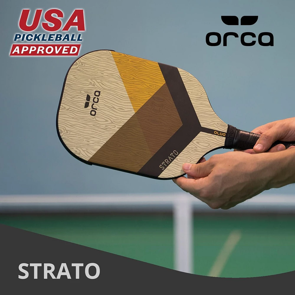 Strato Tournament Series Fiberglass Pickleball Paddle - Power Edition, 7.5 oz -by Orca