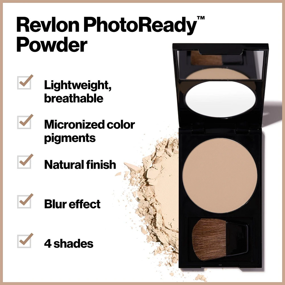 Revlon PhotoReady Translucent Setting Powder, Lightweight, 001 Translucent, 7.1g, PHOTO FINISHER 0.172 lbs