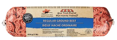 Bœuf haché ordinaire, Mon marché fraîcheur 454 g (1 livre)