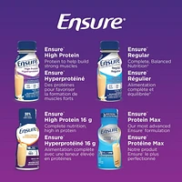 Ensure Protein Max 30 g Nutrition Shake Supplement, Chocolate Protein Drink with 30 g of High-Quality Protein, 1 g of Sugar, 330 mL (Pack of 4), 1320 mL, Chocolate, 4 x 330 mL