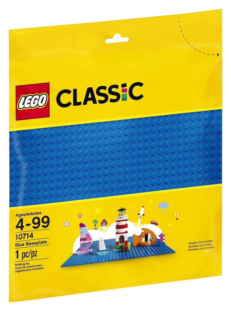 LEGO Classic Blue Baseplate 10714 Building Kit (1 Piece), Great for any LEGO collection