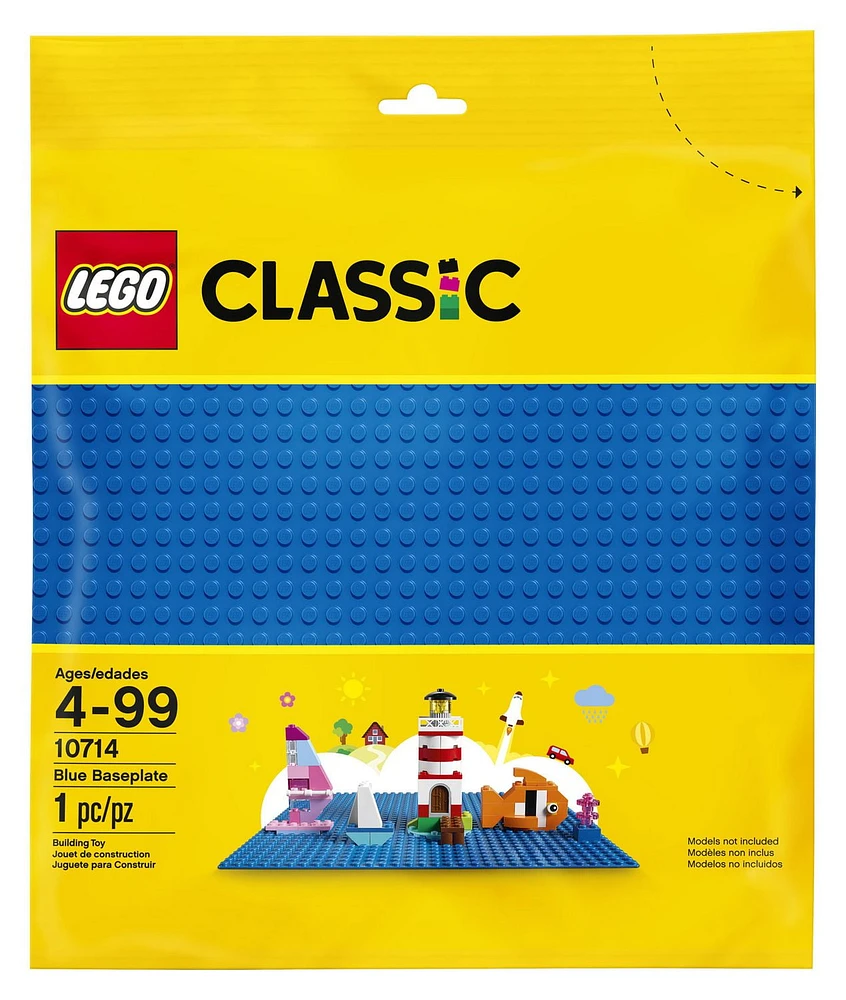 LEGO Classic Blue Baseplate 10714 Building Kit (1 Piece), Great for any LEGO collection