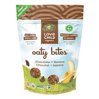 Love Child Organics Oaty Bites Chocolate + Banana Snack Bites 100g Pouch