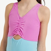 Maillot de bain 1 pièce avec blocs de couleur Justice pour filles