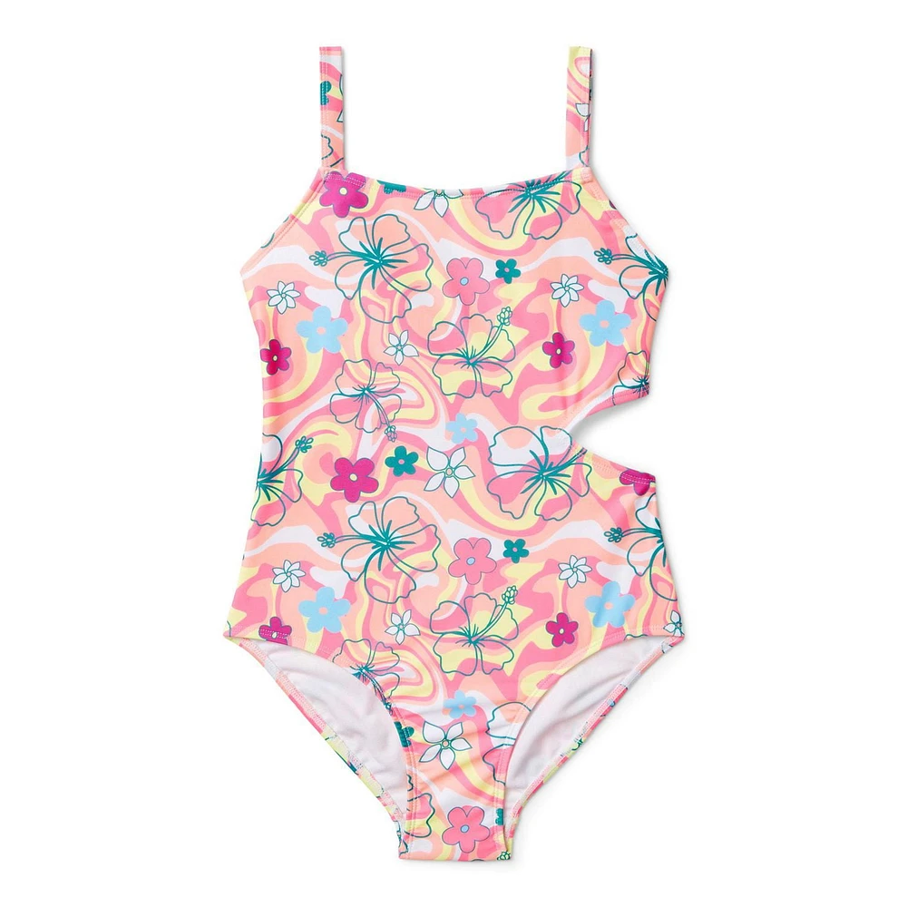 Justice Girls' Cut-Out Swimsuit 1-Piece