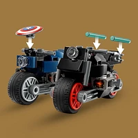 LEGO Marvel Black Widow & Captain America Motorcycles 76260 Buildable Marvel Toy for Kids Ages 6-8, Marvel Playset Based on the Avengers Age of Ultron Movie with a Captain America Bike & 2 Minifigures