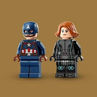 LEGO Marvel Black Widow & Captain America Motorcycles 76260 Buildable Marvel Toy for Kids Ages 6-8, Marvel Playset Based on the Avengers Age of Ultron Movie with a Captain America Bike & 2 Minifigures