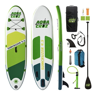 Aquacruz Suncruzer 9.5 ft. Inflatable Stand Up Paddle Board Set with Accessories