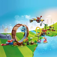 LEGO Sonic the Hedgehog Sonic’s Green Hill Zone Loop Challenge 76994 Building Toy Set, Sonic Adventure Toy with 9 Sonic and Friends Characters, Fun Gift for 8 Year Old Gamers and Young Fans