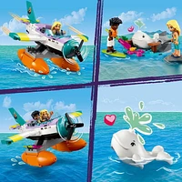 LEGO Friends Sea Rescue Plane 41752 Building Toy, Creative Fun for Girls and Boys Ages 6+, Includes 2 Mini-Dolls and a White Whale Plus Lots of Accessories, A Fun Gift for Kids Who Love Sea Life