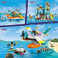 LEGO Friends Sea Rescue Plane 41752 Building Toy, Creative Fun for Girls and Boys Ages 6+, Includes 2 Mini-Dolls and a White Whale Plus Lots of Accessories, A Fun Gift for Kids Who Love Sea Life