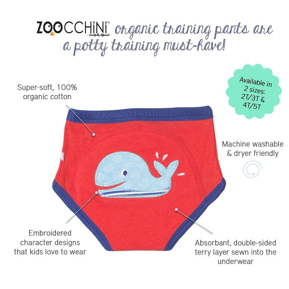 ZOOCCHINI Garçons filles Ensemble de 3 pantalons d'entraînement en coton biologique - Sous-vêtements d'entraînement de toilette