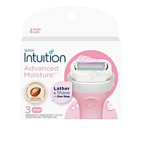 Cartouches de lames Schick Intuition Hydratation améliorée avec beurre de karité 3 cartouches de lames