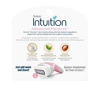 Schick Intuition Advanced Moisture Women’s Razor Refills with Shea Butter, 6 Razor Refills