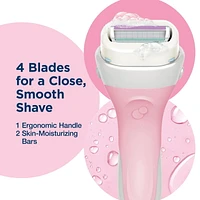 Schick Intuition Advanced Moisture Women’s Razor Refills with Shea Butter, 6 Razor Refills