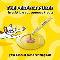 Temptations Creamy Puree Chicken and Beef Liver Lickable Adult Cat Treats, 24x12g