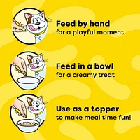 Temptations Creamy Puree Chicken and Beef Liver Lickable Adult Cat Treats, 24x12g