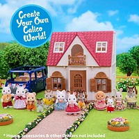 Calico Critters Midnight Cat Family, Set of 4 Collectible Doll Figures