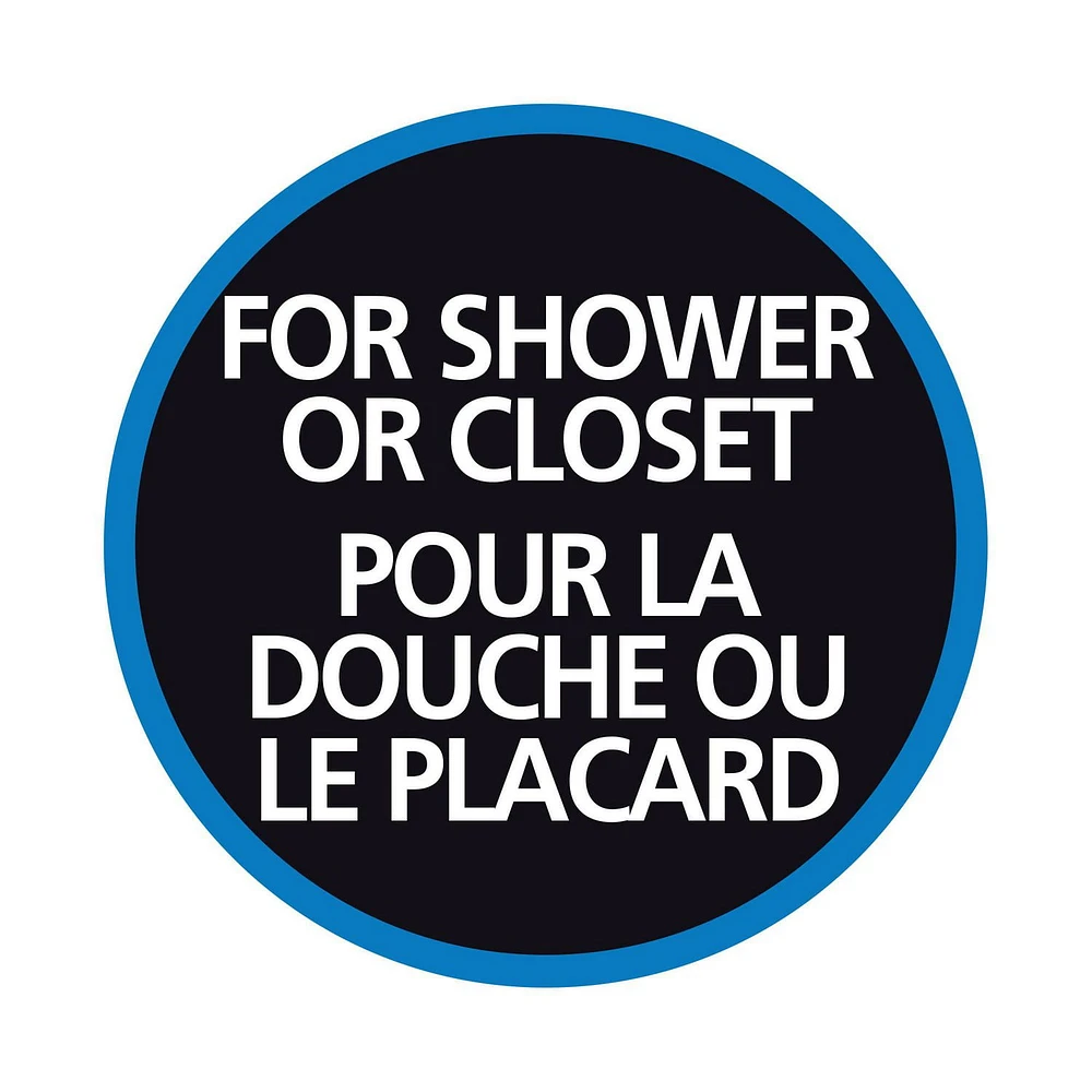 Tringle de douche à tension réglable Mainstays avec embouts décoratifs